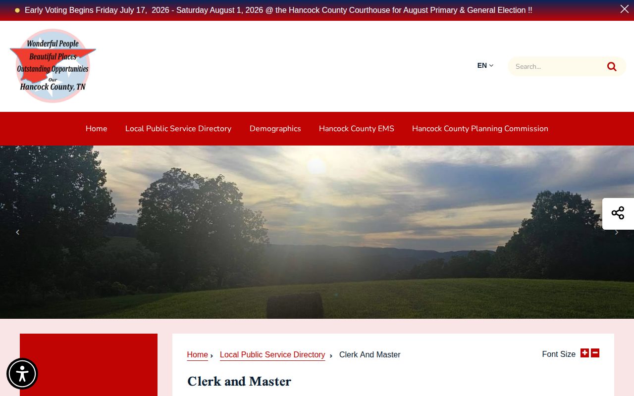 Hancock clerk scope for U.S. Marshals custody record routing